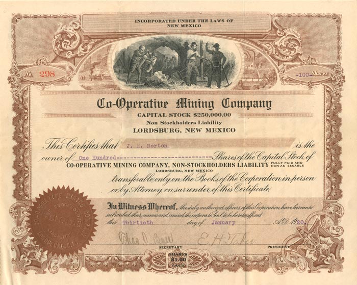 Co-Operative Mining Co.